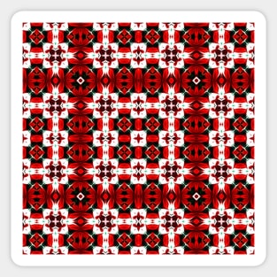Red and Green Christmas Pattern Number 26 Sticker